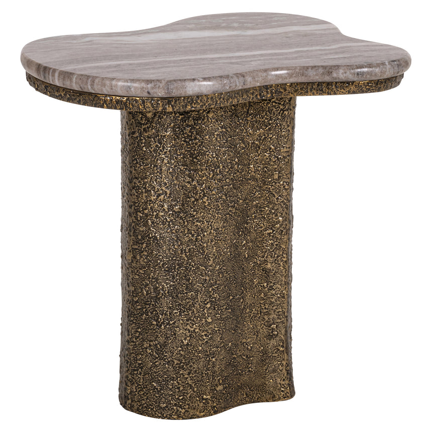 Abandos lerakóasztal – Antik sárgaréz és Morchana márvány