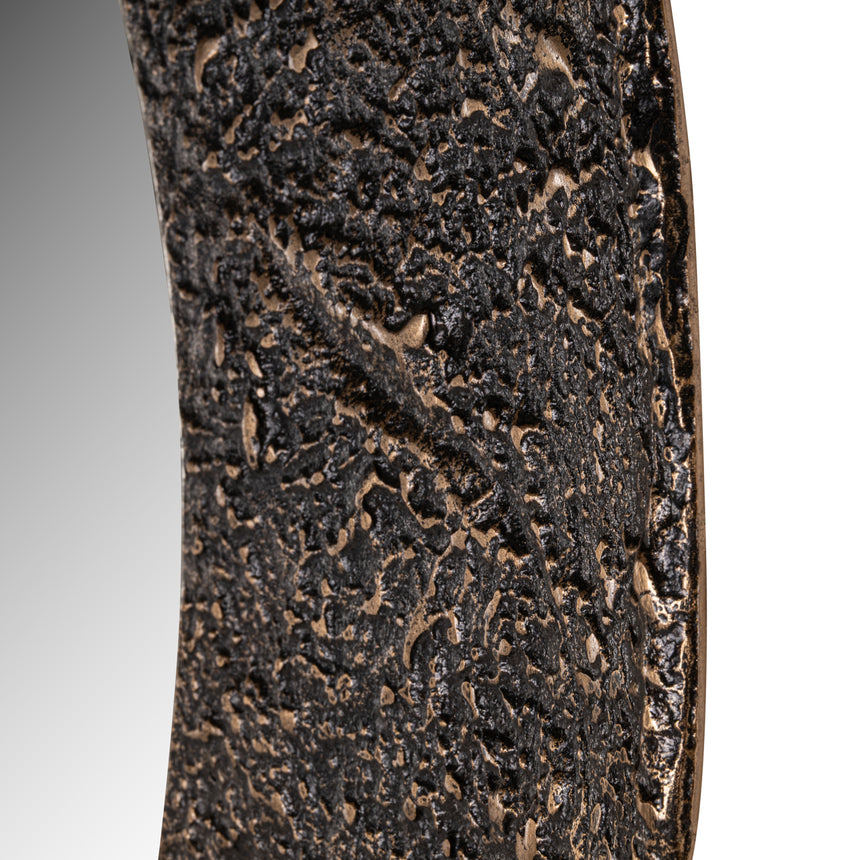 Jamel kerek tükör – Bronz színű kerettel