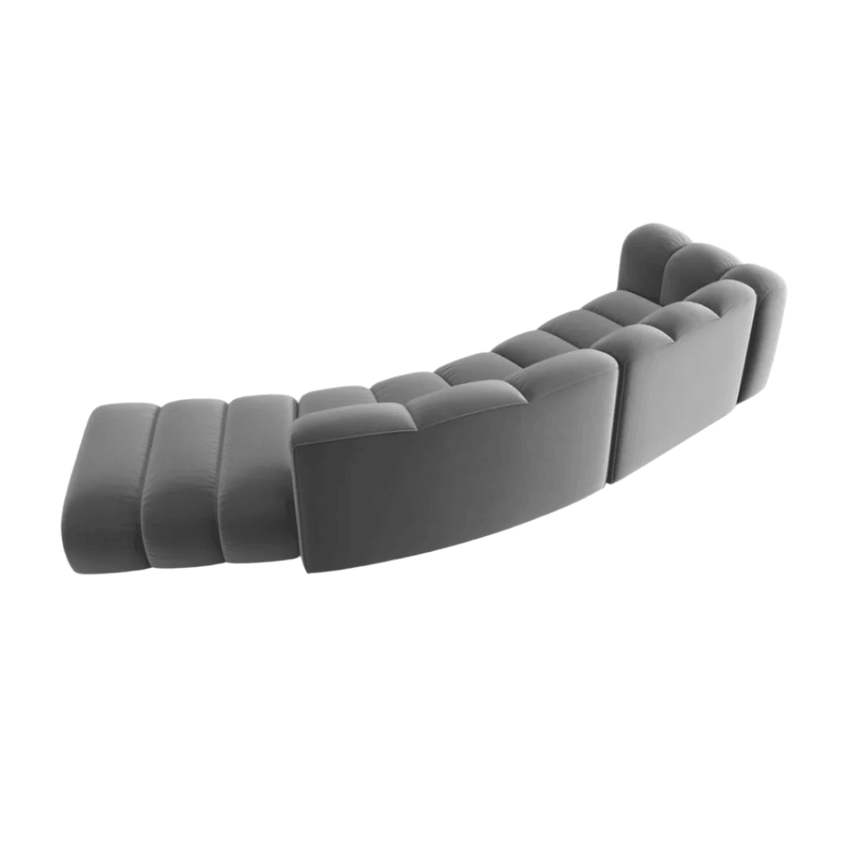 Lupine 5 személyes jobbos bársony kanapé