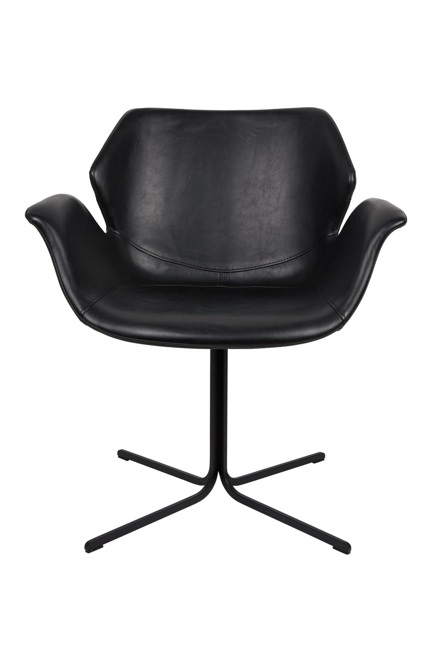 Nikki textilbőr karfás szék