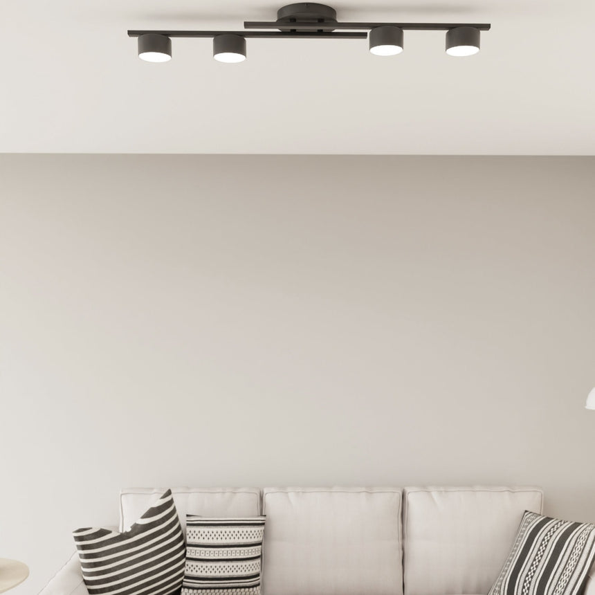 Fragment 4 fém mennyezeti lámpa