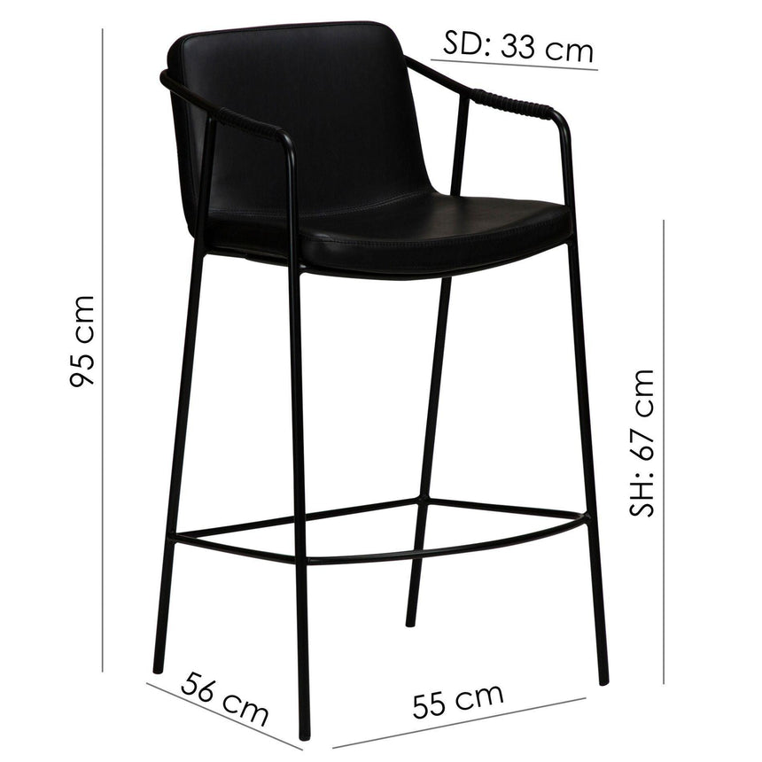 Boto textilbőr alacsony bárszék-8