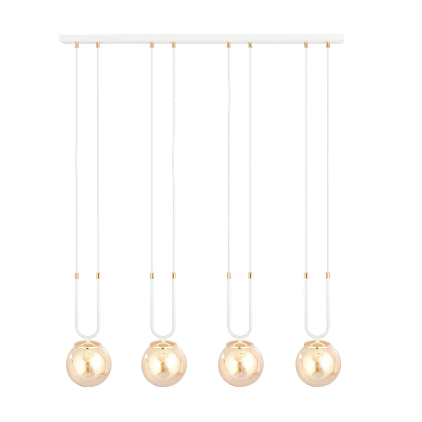 Glam 4 WH fém függőlámpa
