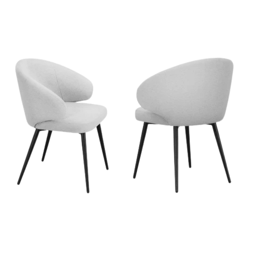 Bromi fabric chair set