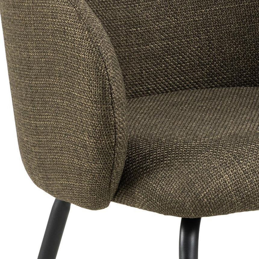 Eleanor fabric chair with black legs