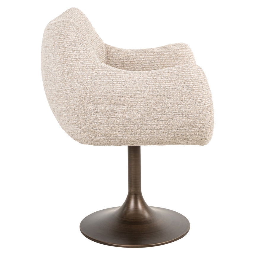 Aldo étkezőszék – Forgó funkcióval, tweed kárpitozással