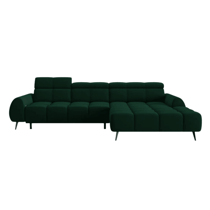 Alyse right-hand velvet corner sofa
