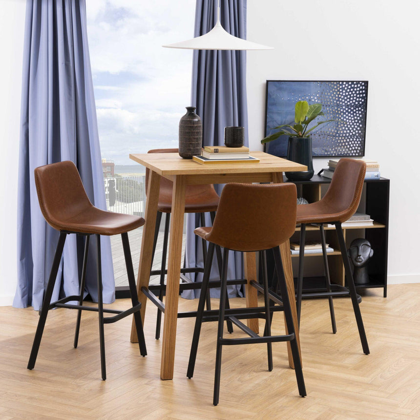 Oregon alacsony textilbőr bárszék-3