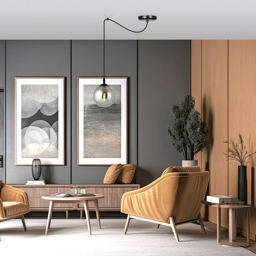 Gigi 1 BL üveg függőlámpa