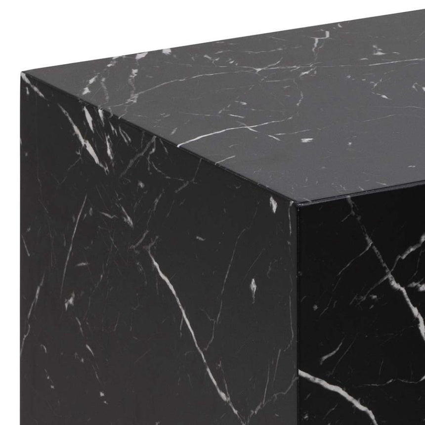 Dice marble effect coffee table set 58x58