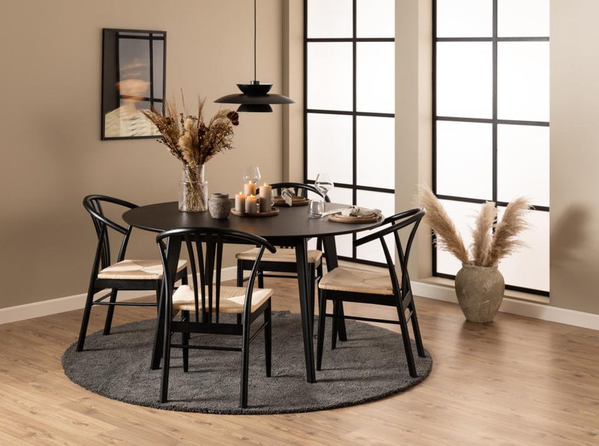 Roxby wooden dining table Ø140