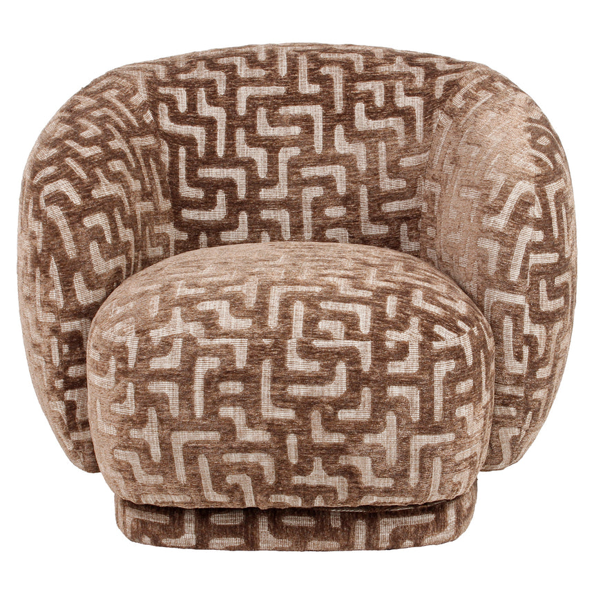 Negreslo lounge fotel – Labirintus mintázatú kárpitozással