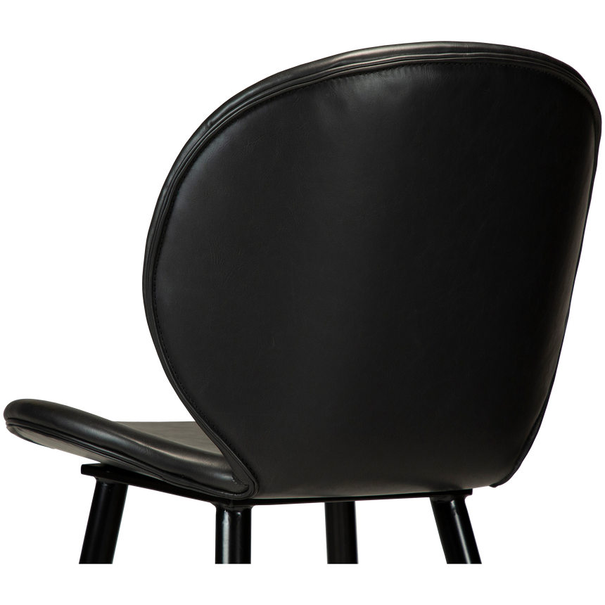 Cloud textile leather low bar stool
