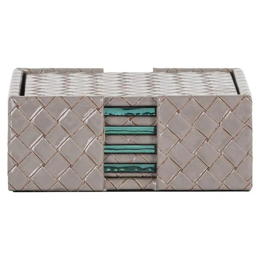 Vivi bőr poháralátét szettben