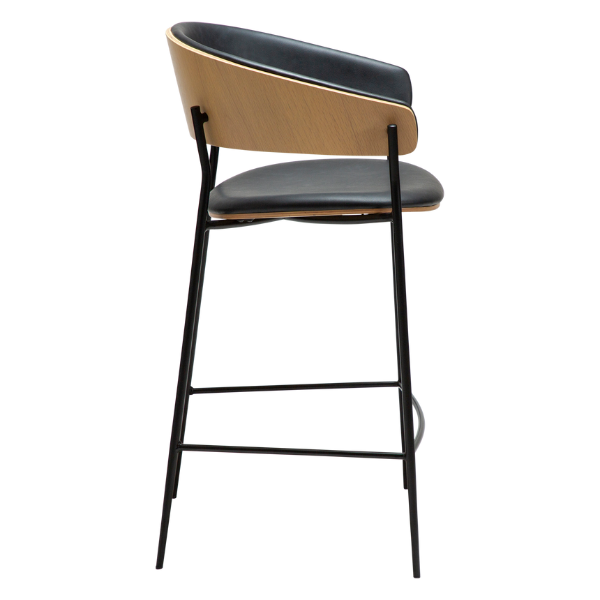 Crib textilbőr alacsony bárszék