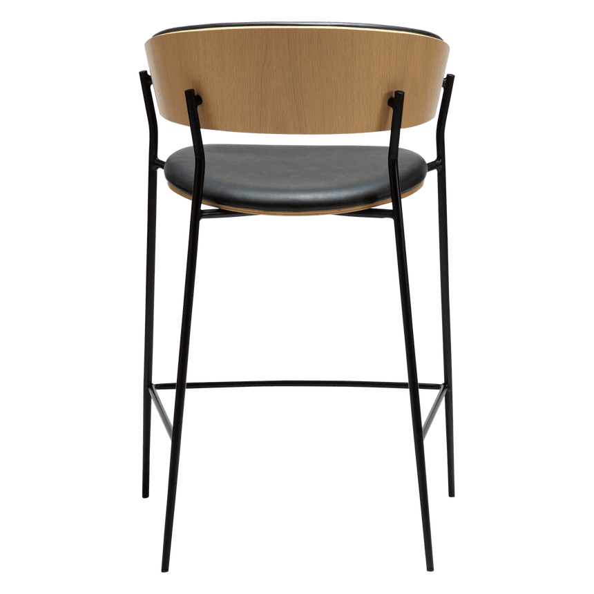 Crib textilbőr alacsony bárszék