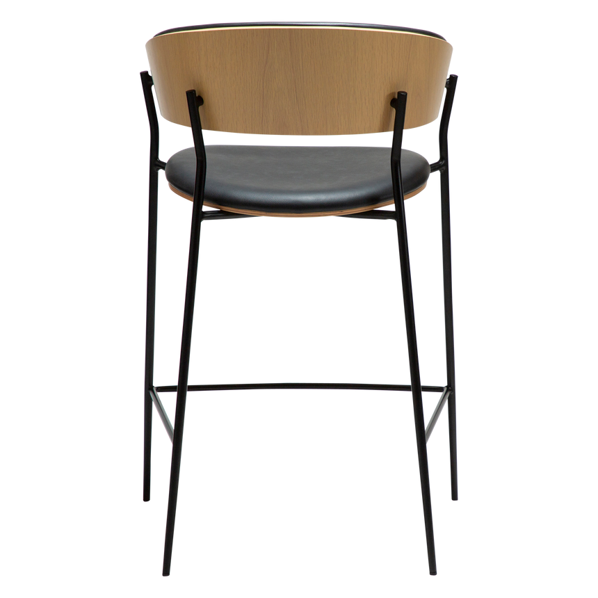 Crib textilbőr alacsony bárszék