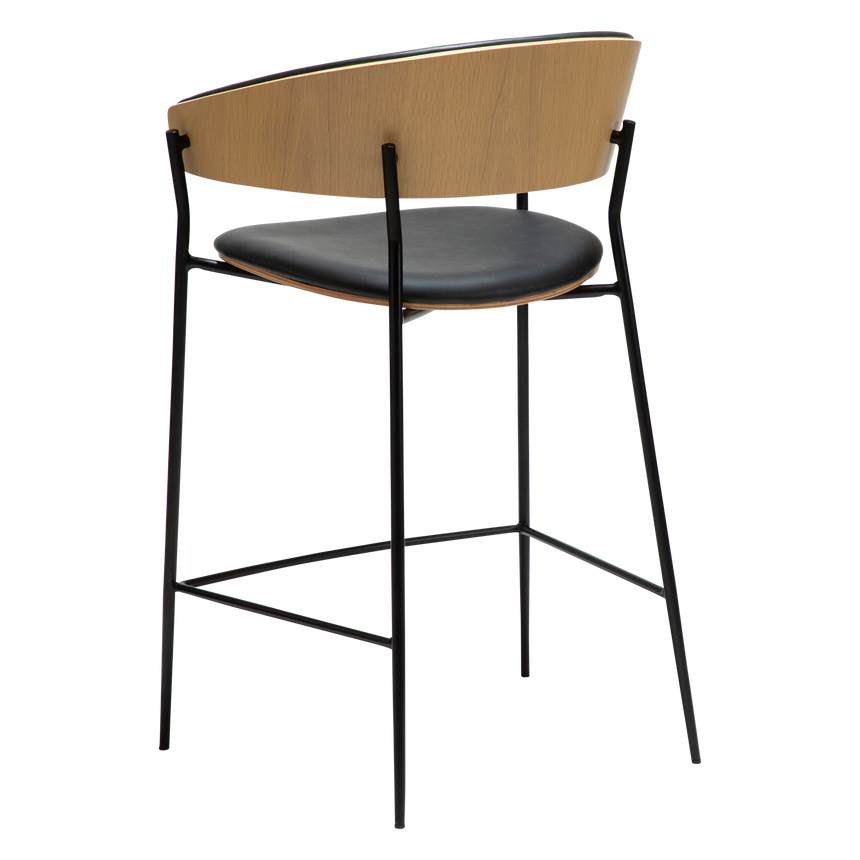 Crib textilbőr alacsony bárszék