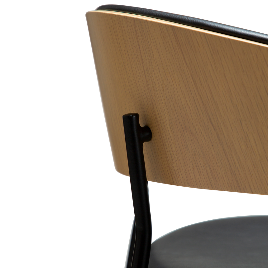 Crib textilbőr alacsony bárszék