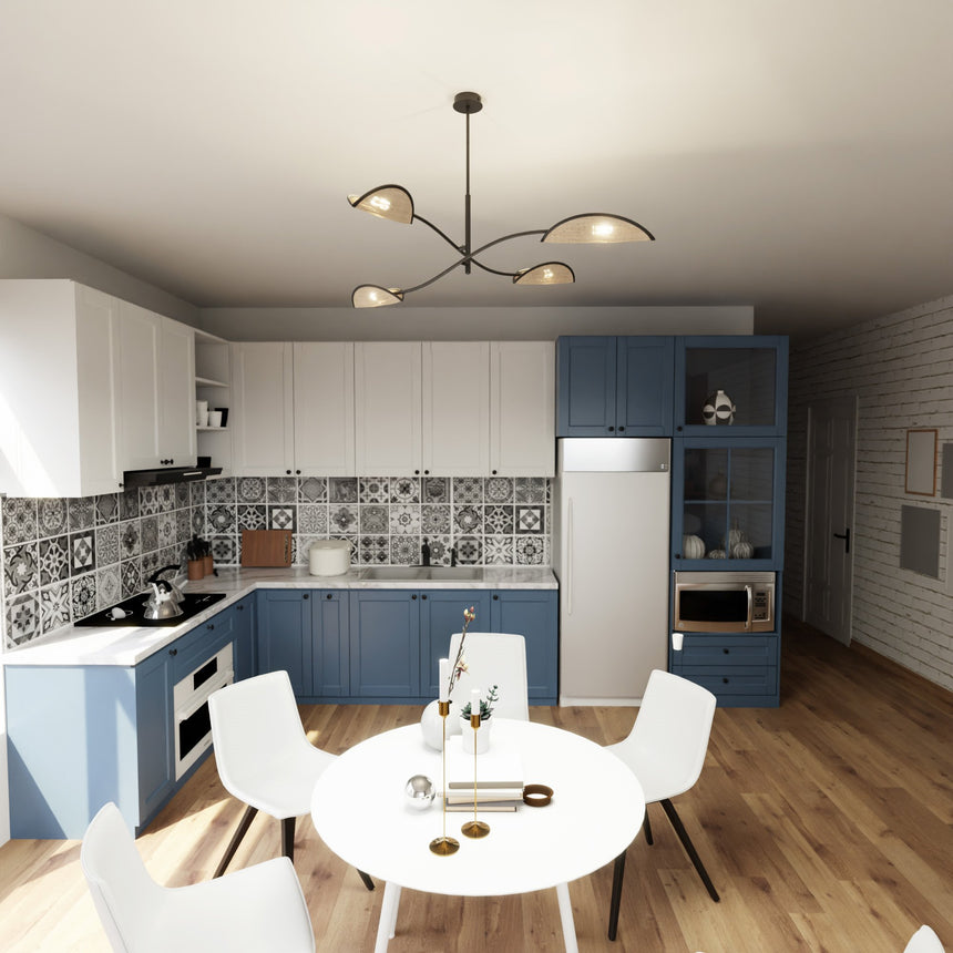 Lotus 4 rattan függőlámpa