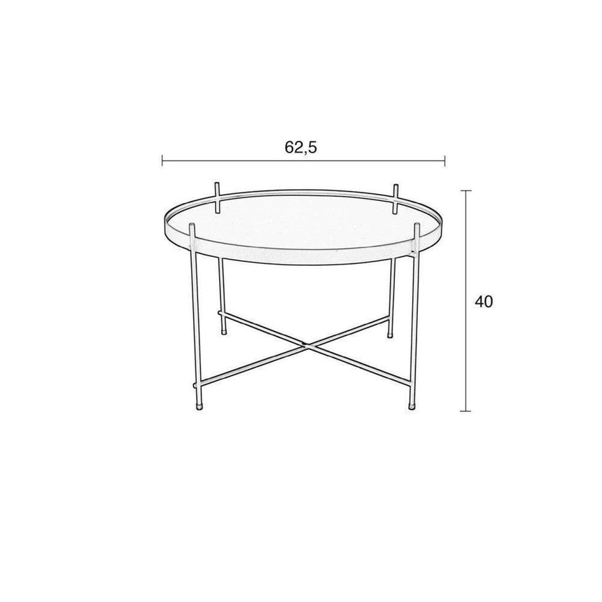 Cupid fém dohányzóasztal