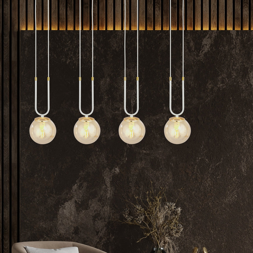 Glam 4 WH fém függőlámpa