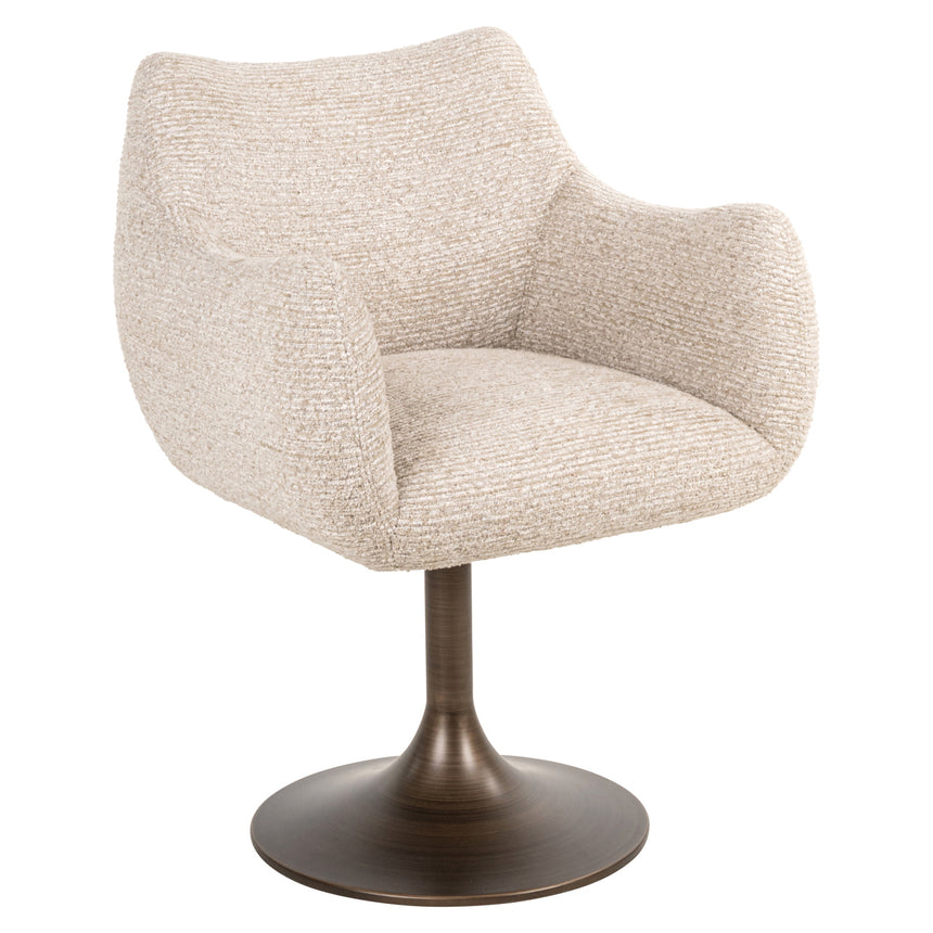 Aldo étkezőszék – Forgó funkcióval, tweed kárpitozással