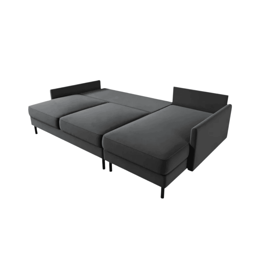 Scott right-hand velvet corner sofa