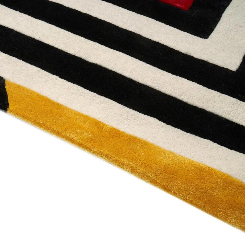 Maze fabric rug