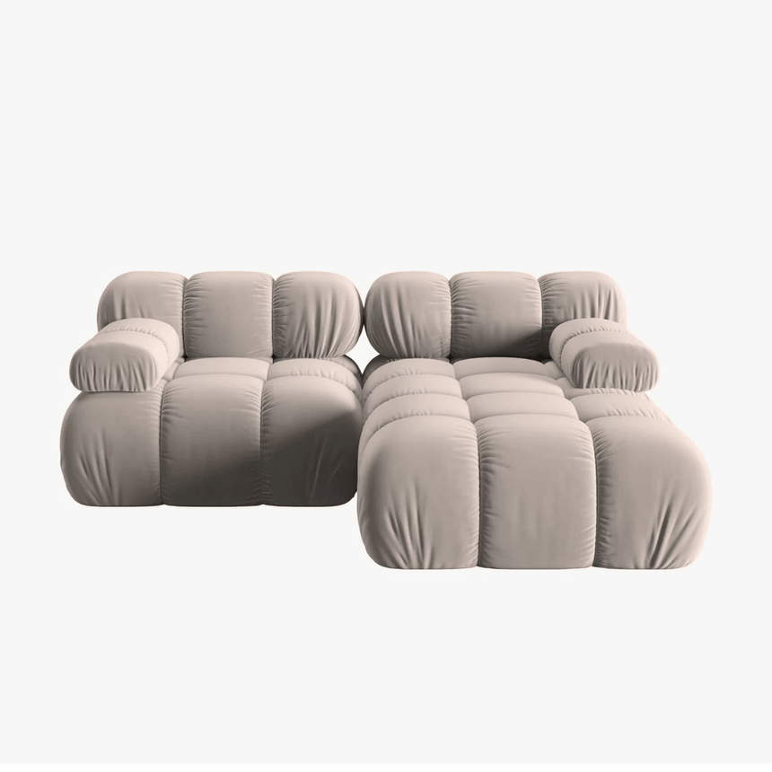 Bellis right-hand velvet corner sofa 188x155