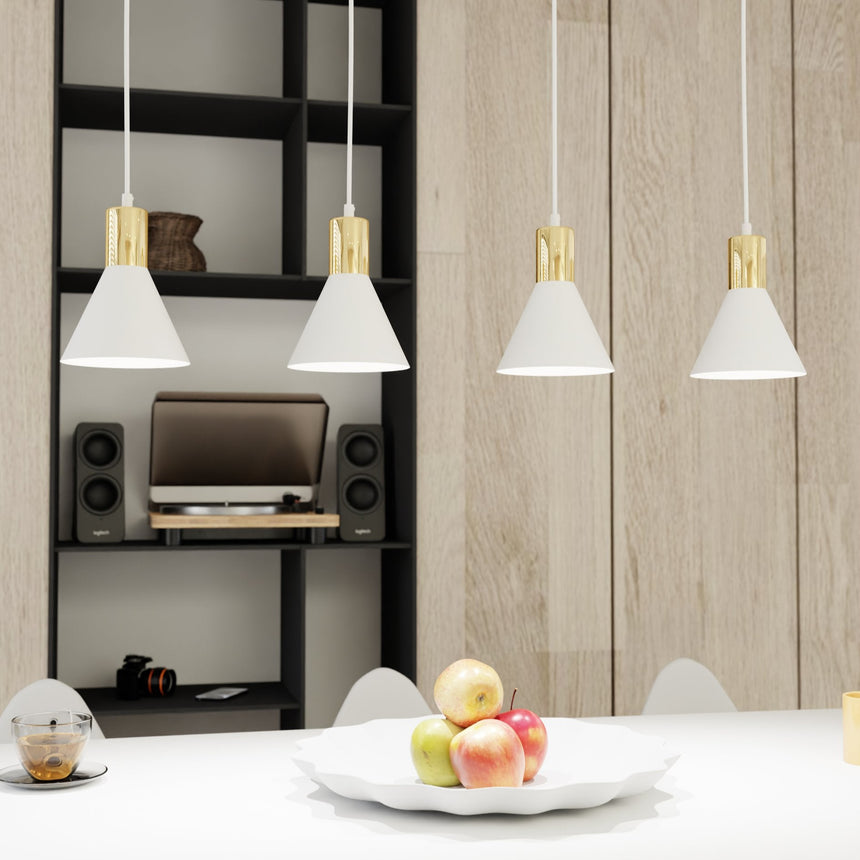 Rosa 4 fém függőlámpa