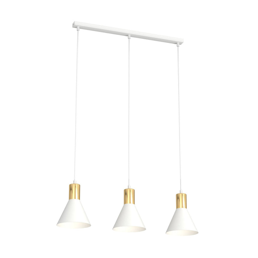 Rosa 3 fém függőlámpa