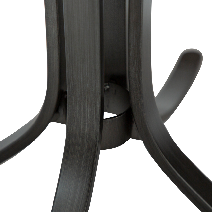 Dolo bouclé swivel chair with antique legs