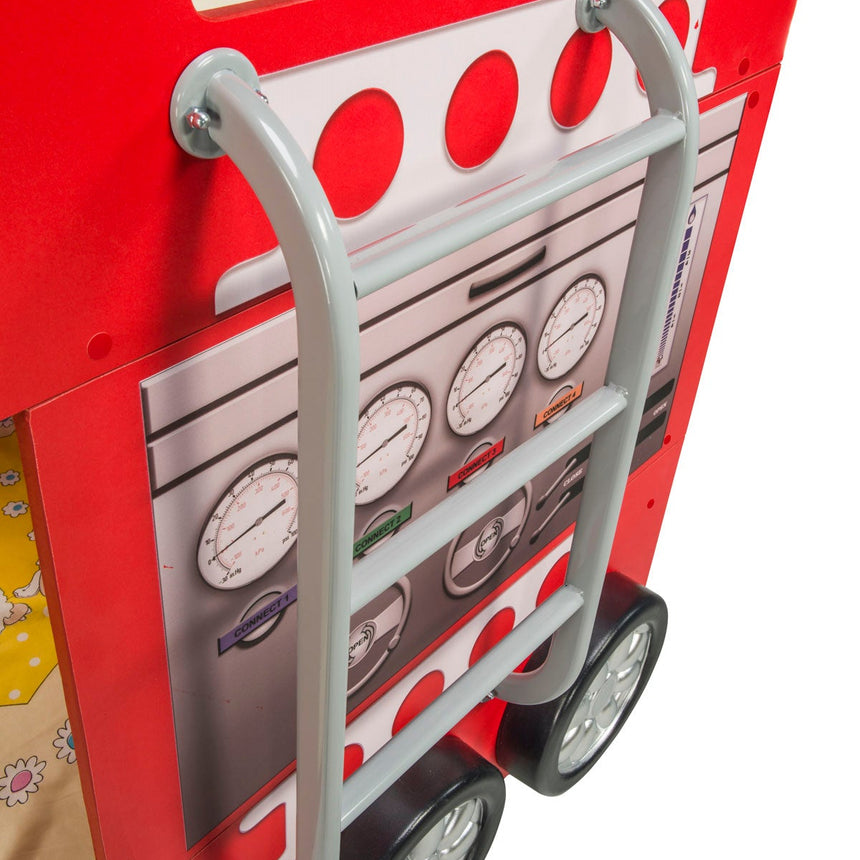 Fire Truck wooden bunk bed