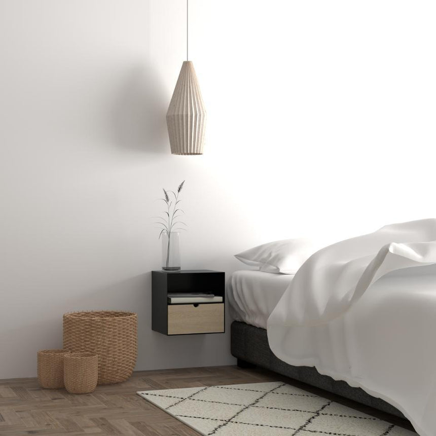 Joliet wooden bedside table 30x30