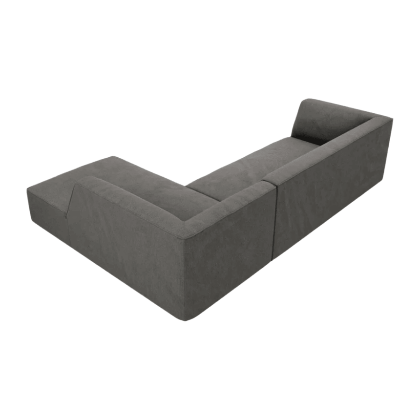 Ruby jobbos kordbársony sarokkanapé 273x180