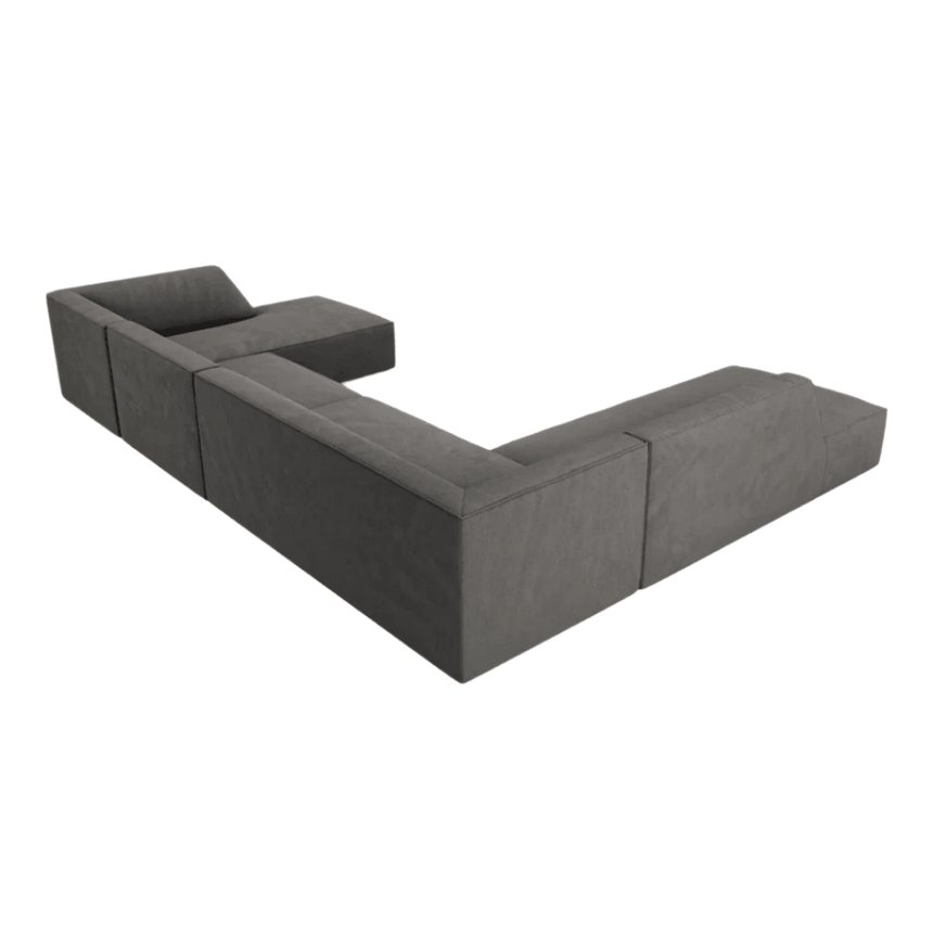 Ruby U-shaped corduroy sofa with left corner unit