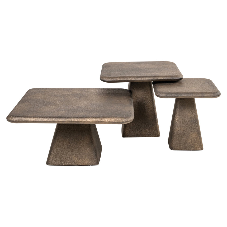 Marlie fém dohányzóasztal szettben