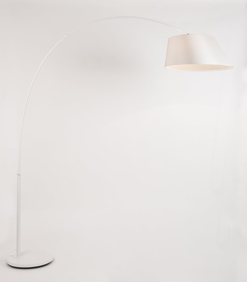 Arc fabric floor lamp