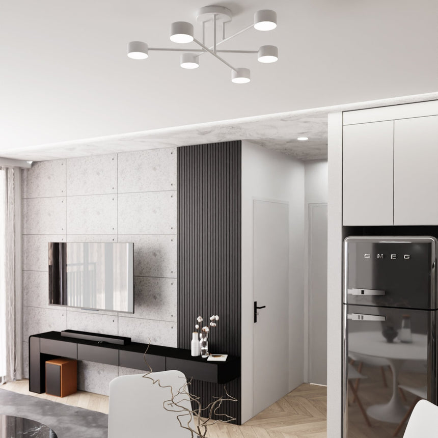 Halo 6 fém mennyezeti lámpa