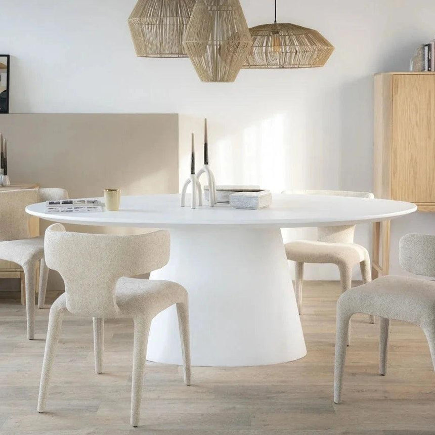 Elin PP ovális étkezőasztal 200x110 - Dutch Home