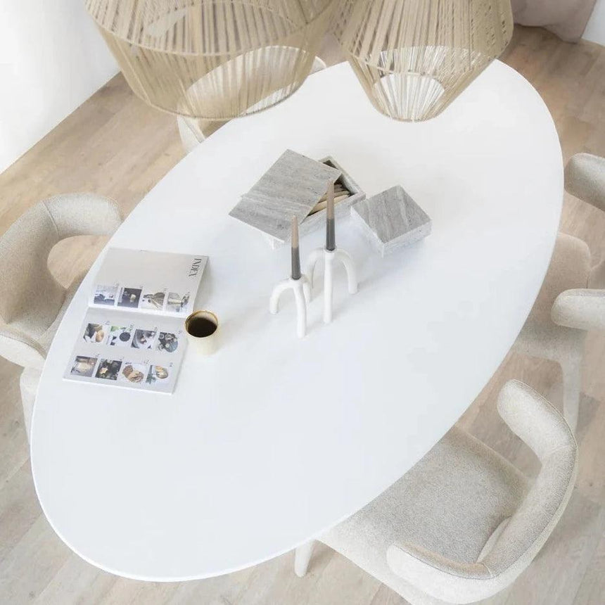 Elin PP ovális étkezőasztal 250x110 - Dutch Home