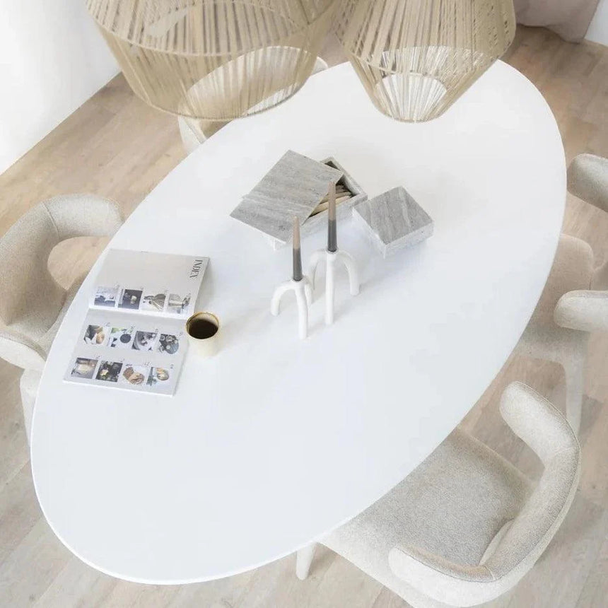 Elin PP ovális étkezőasztal 250x110 - Dutch Home