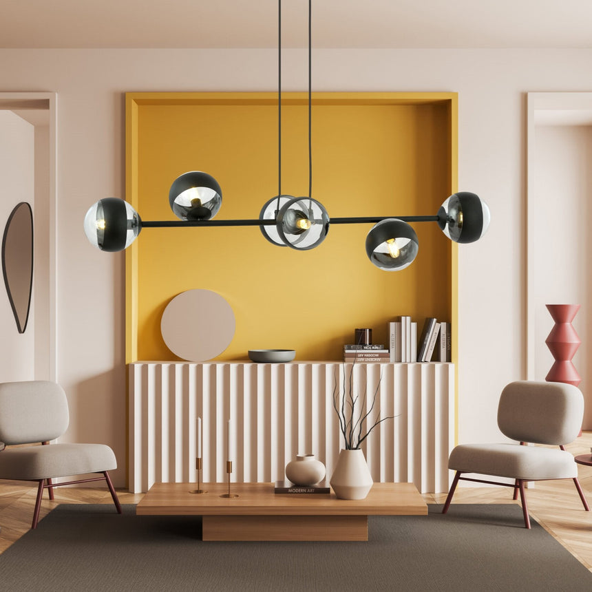 Rossi 6 BL Stripe fém függőlámpa