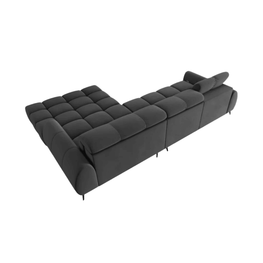 Alyse right-hand velvet corner sofa