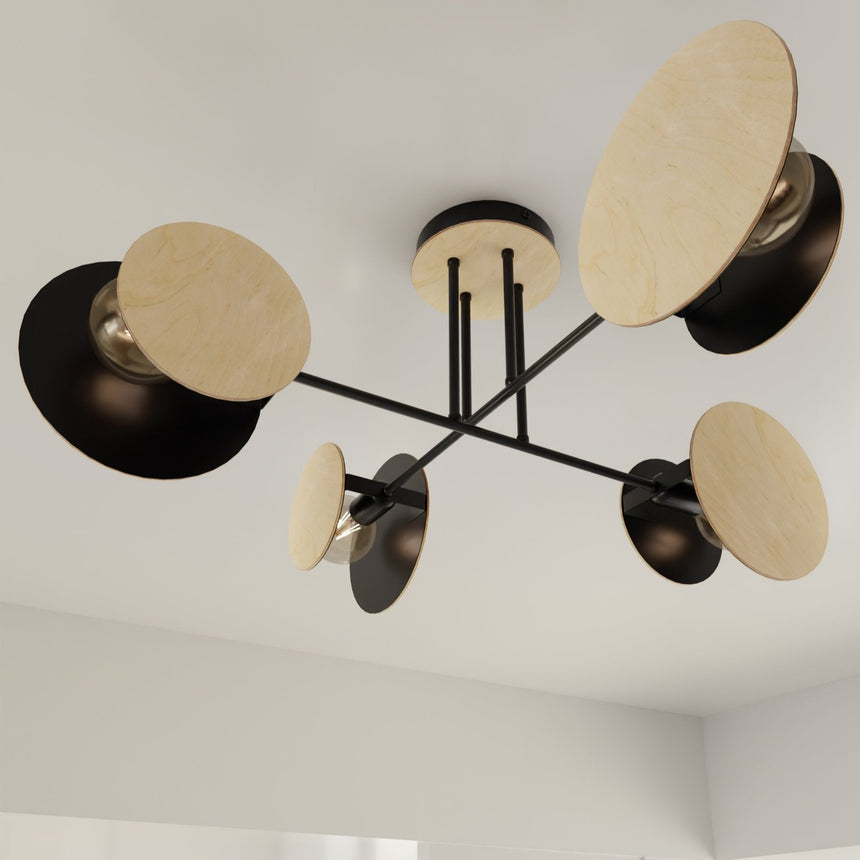 Zita 4 fém mennyezeti lámpa