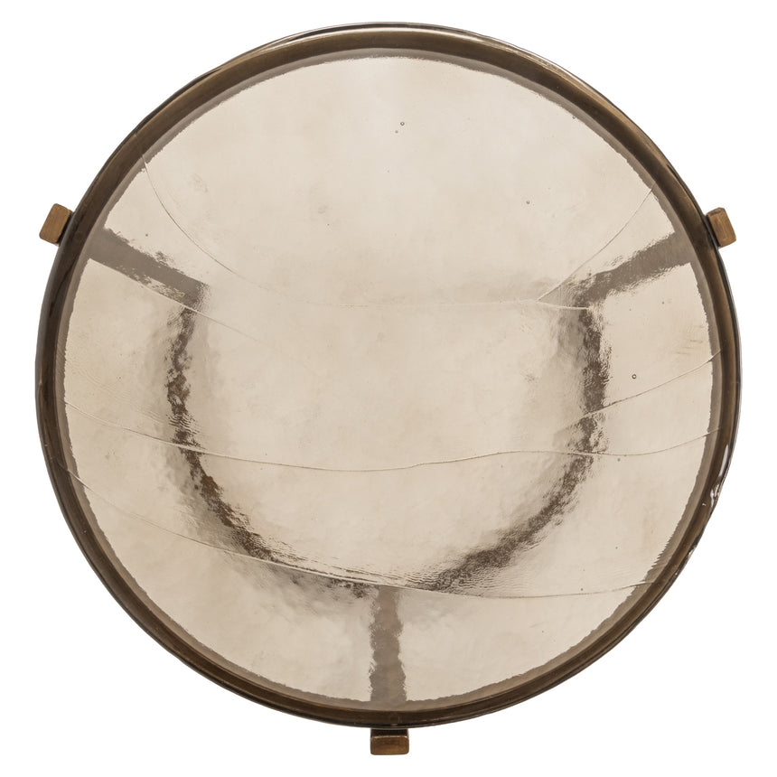 Bloomville 2-door textile leather cabinet