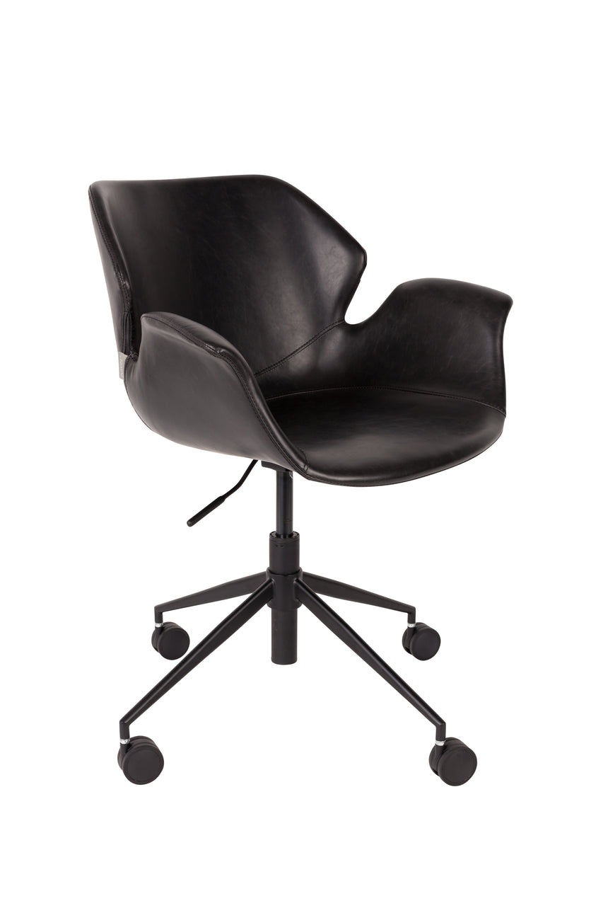 Nikki textilbőr gurulós szék