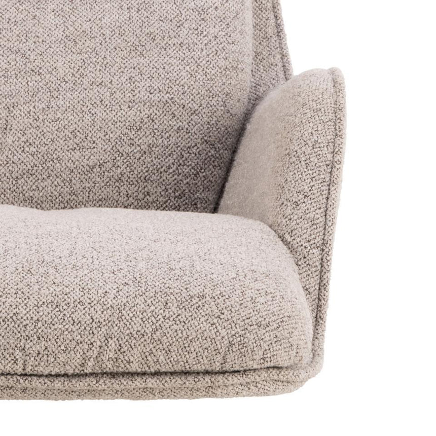 Bosley swivel bouclé armchair