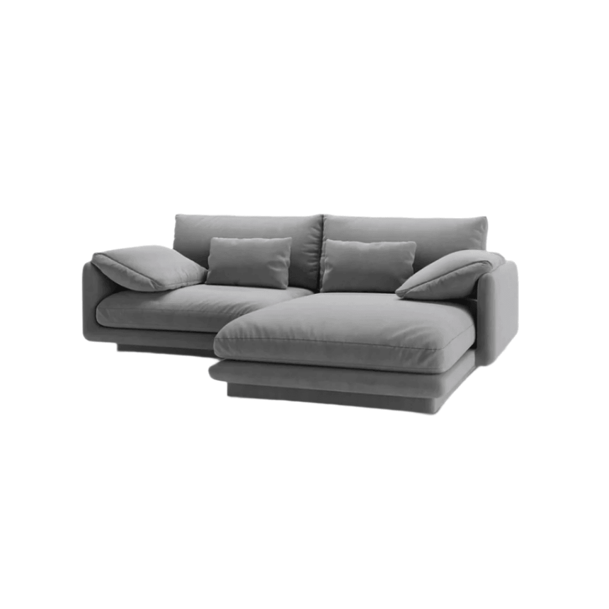 Torino jobbos bársony sarokkanapé